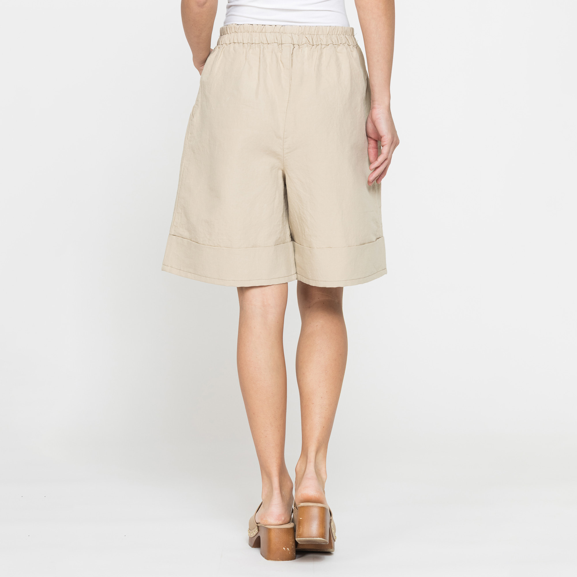 BERMUDA IN MISTO LINO COMFORT FIT