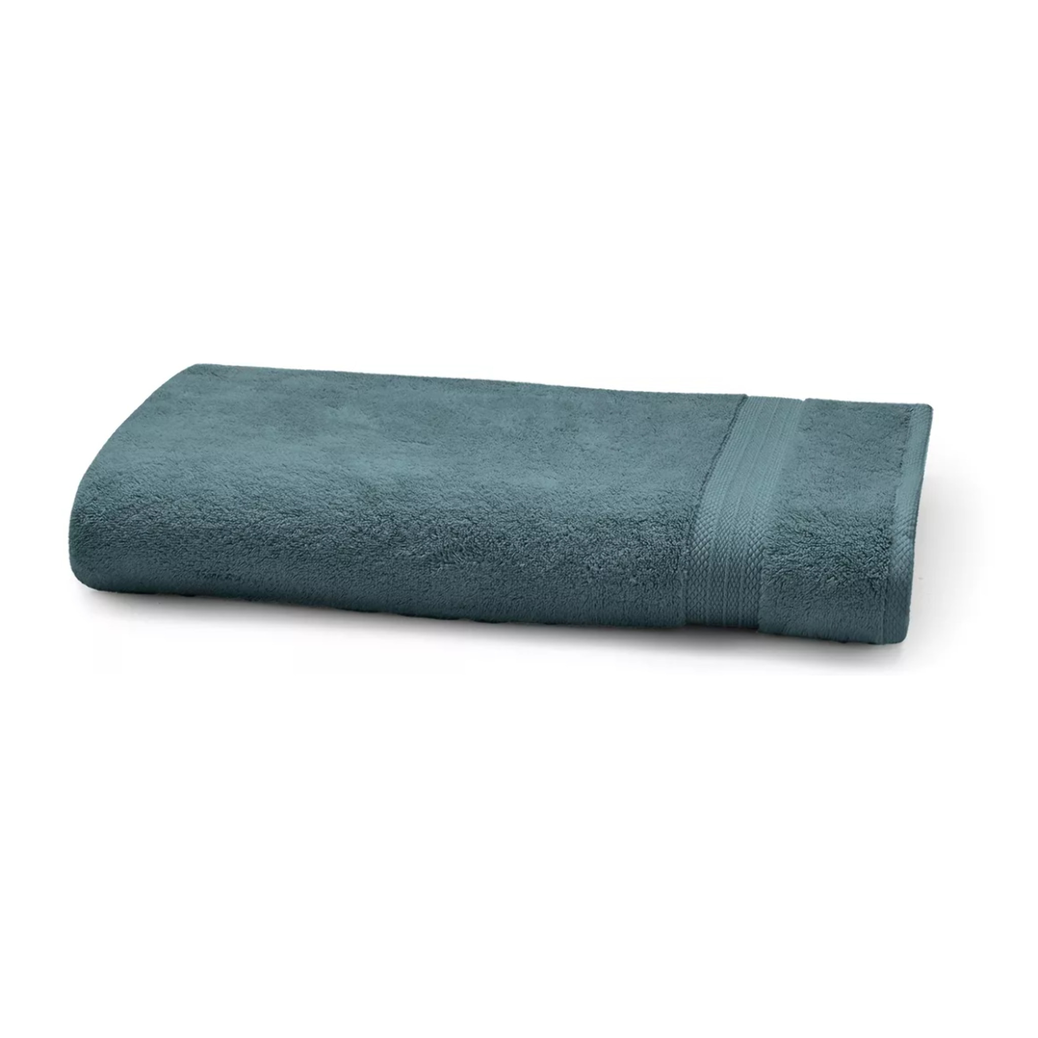 Serviette eponge pur coton 550 g/m² uni bleu Elea petrole-