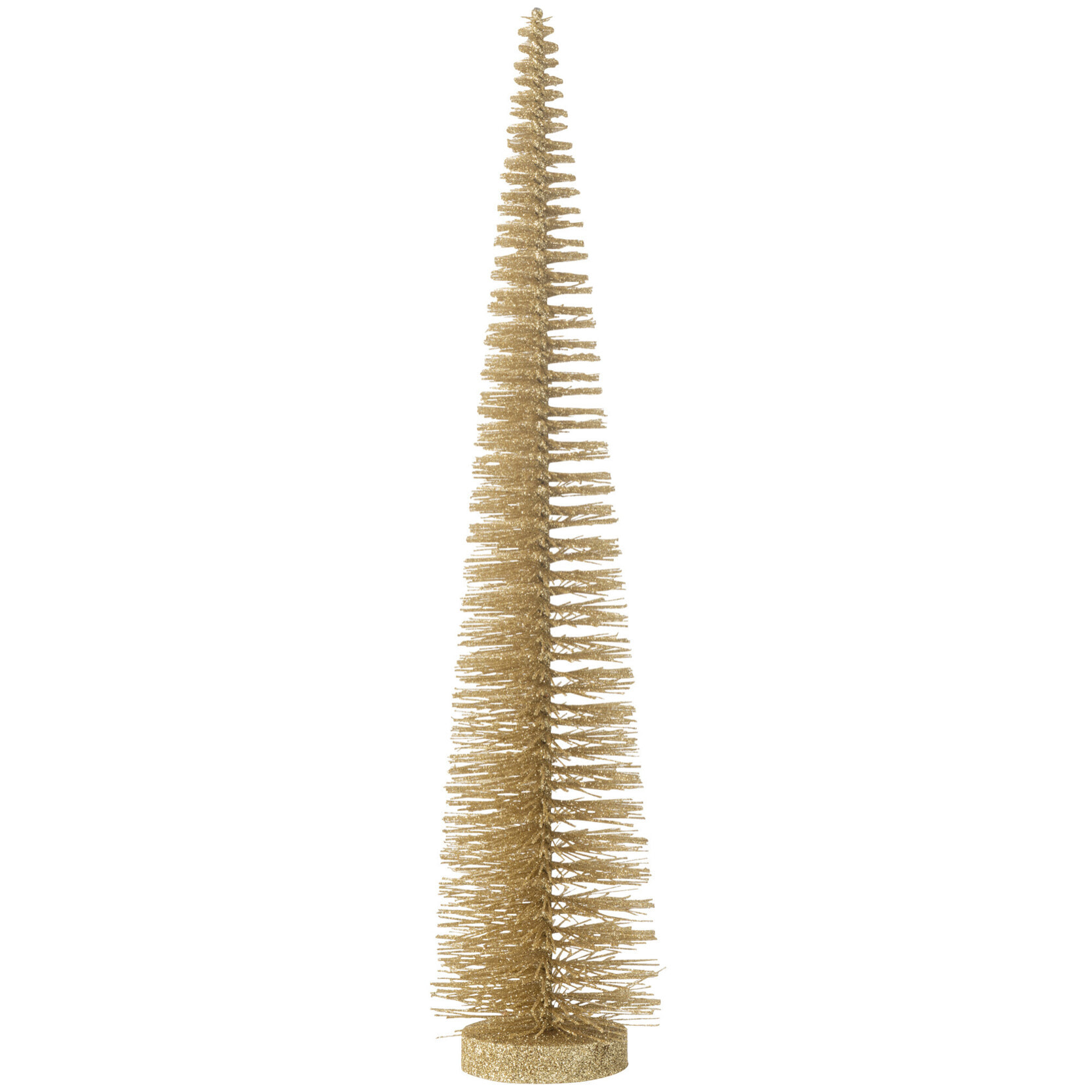 J-Line décoration Sapin De Noël Paillettes - plastique - doré clair - medium