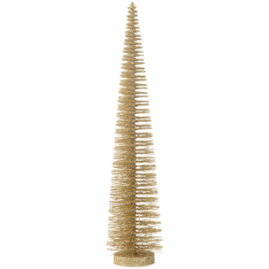 J-Line décoration Sapin De Noël Paillettes - plastique - doré clair - medium