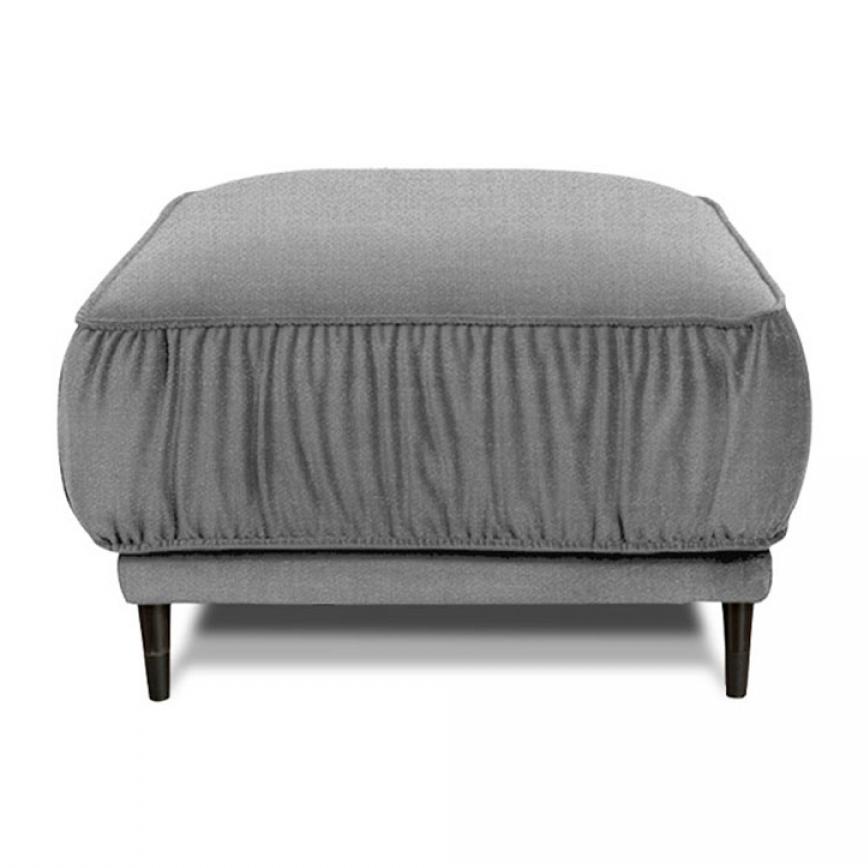 Pouf taille S Fiorenzo Tissu Gris clair