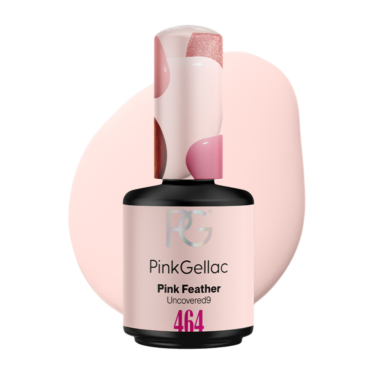 Vernis semi-permanent - 464 Pink Feather - 15 ml