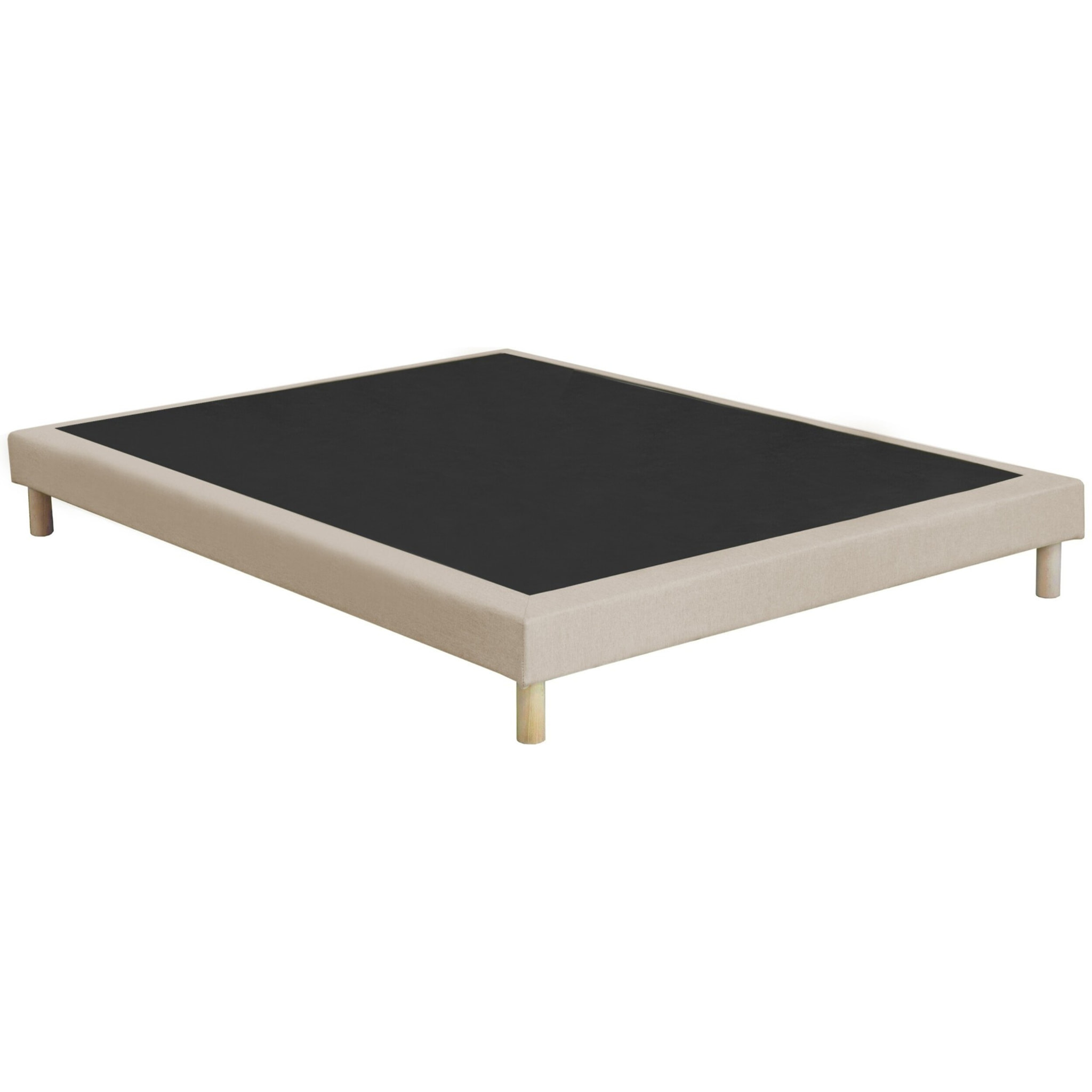 Ensemble matelas ressorts ensachés HÉCATE 2, H26 cm, sommier beige