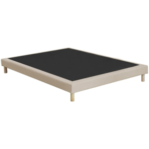 Ensemble matelas ressorts ensachés HÉCATE 2, H26 cm, sommier beige