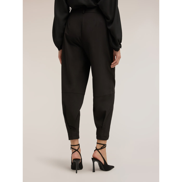 Motivi - Pantalones carrot con puño en el bajo - Negro