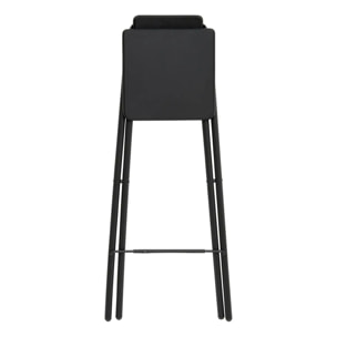 Chaise de bar pliante " louna" noir