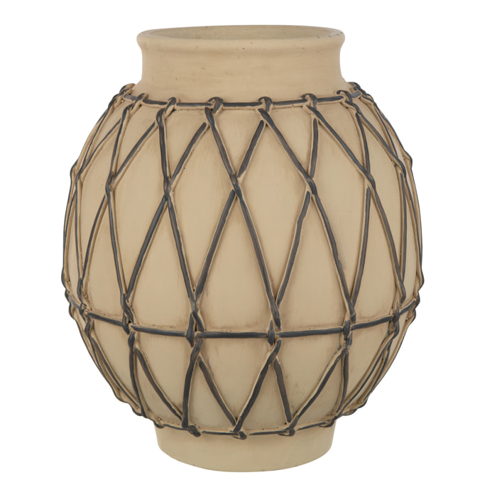 J-Line cache-pot Berbere - ciment - beige - large - Ø 31.5 cm