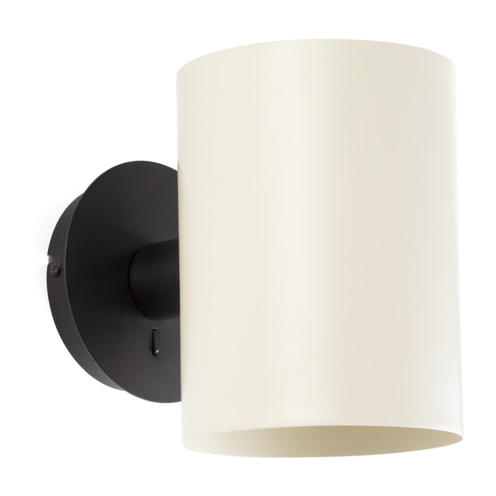 GUADALUPE Lampe applique noire/beige