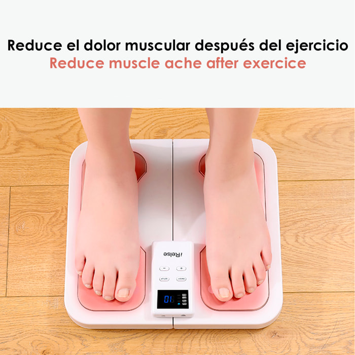 Massaggiatore per piedi per migliorare la circolazione sanguigna, con funzione di calore, pieghevole.