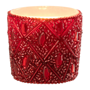 J-Line photophore - verre - rouge - small
