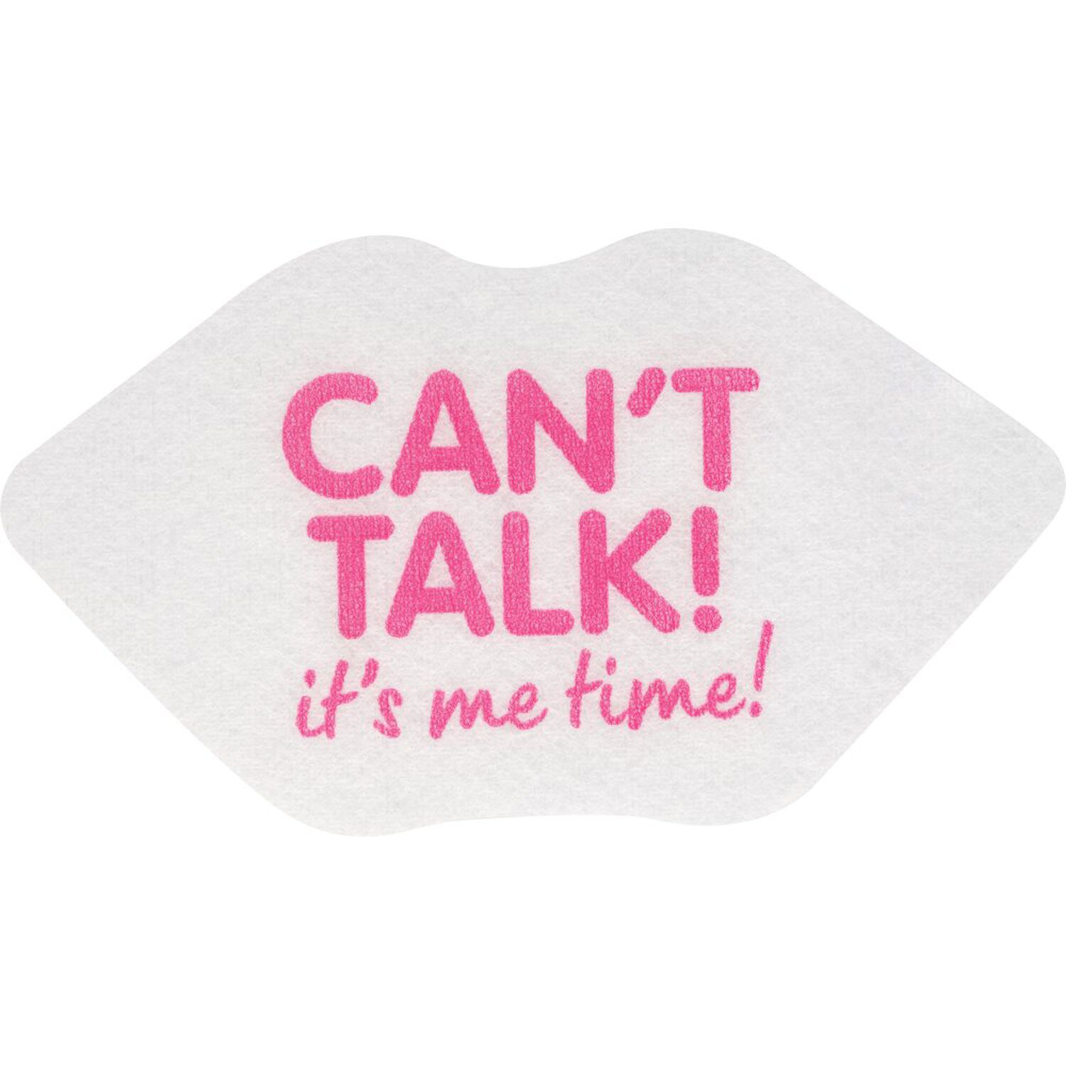 Lip Sheet Mask Can't Talk - Masque transparent Lèvres - Acide Hyaluronique et Glycérine
