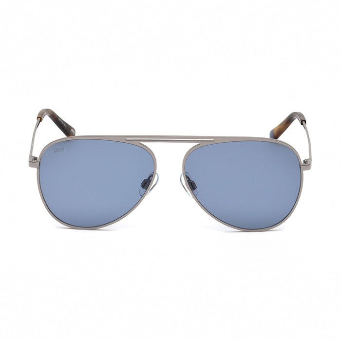Web Eyewear - lunettes de soleil unisexe - argenté - verres: bleu - protection UV: cat. 2