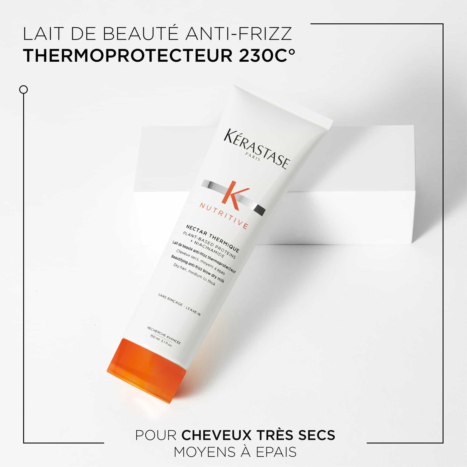 Nutritive - Lait de beauté anti-frizz thermoprotecteur 230c° 150 ml