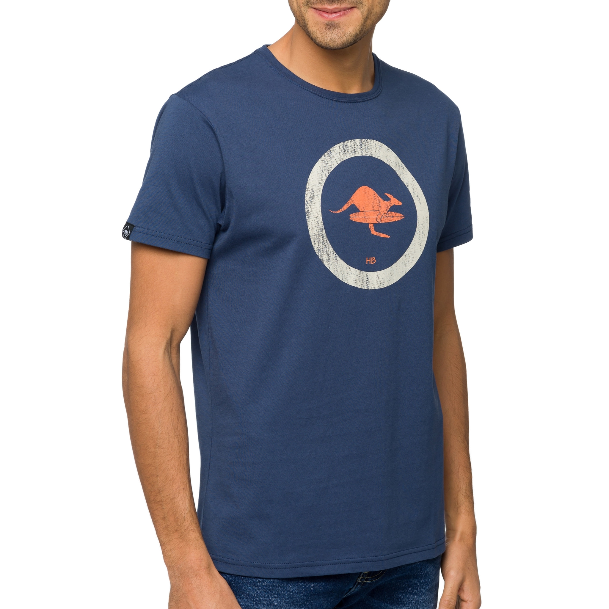 T-shirt in cotone 150 gr Hot Buttered Kailua Colore Blu indigo.