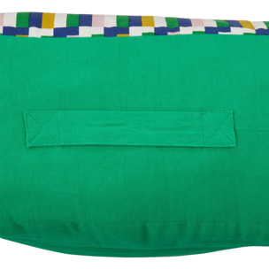 Coussin de sol "Disso" vert 48x48cm