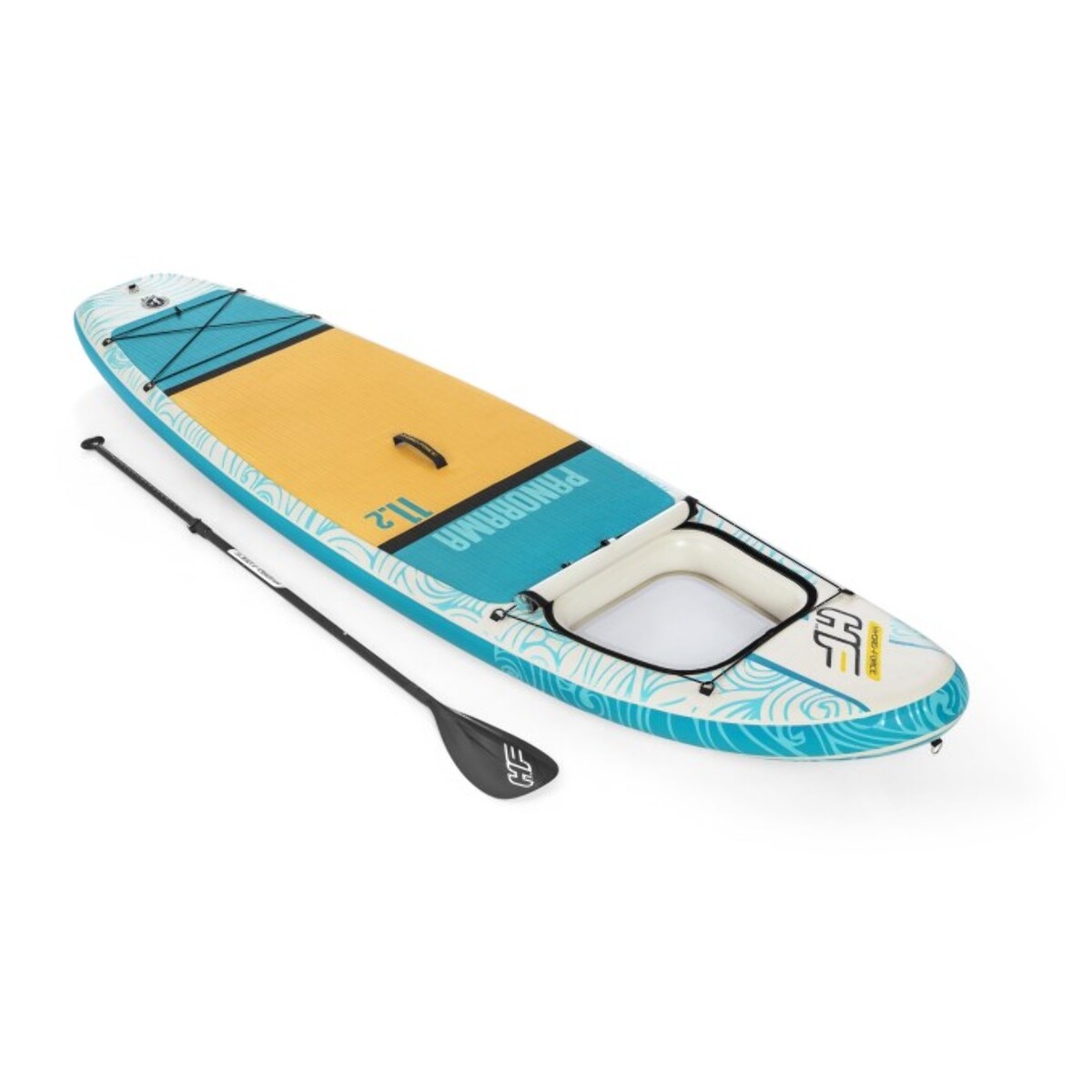 Bestway Paddle gonflable Panorama Hydro-force 340 x 89 x 15 cm avec hublot