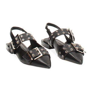 Ballerine slingback nere eleganti