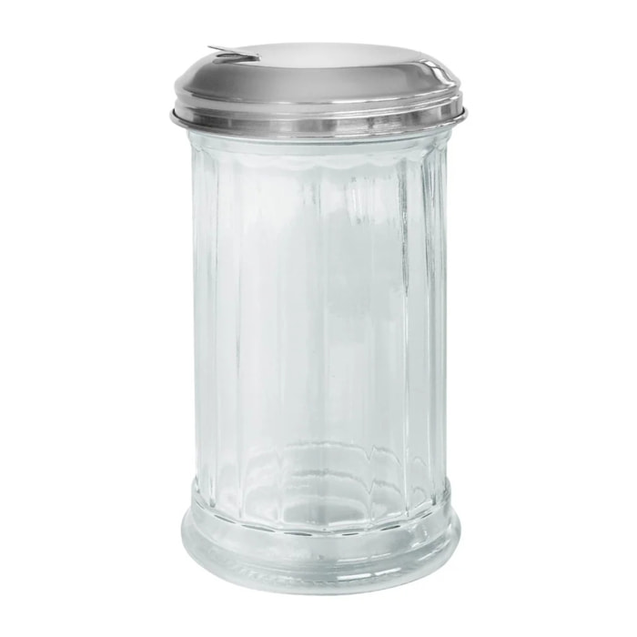 Saupoudreuse en verre et couvercle inox 14 cm Fackelmann Basic
