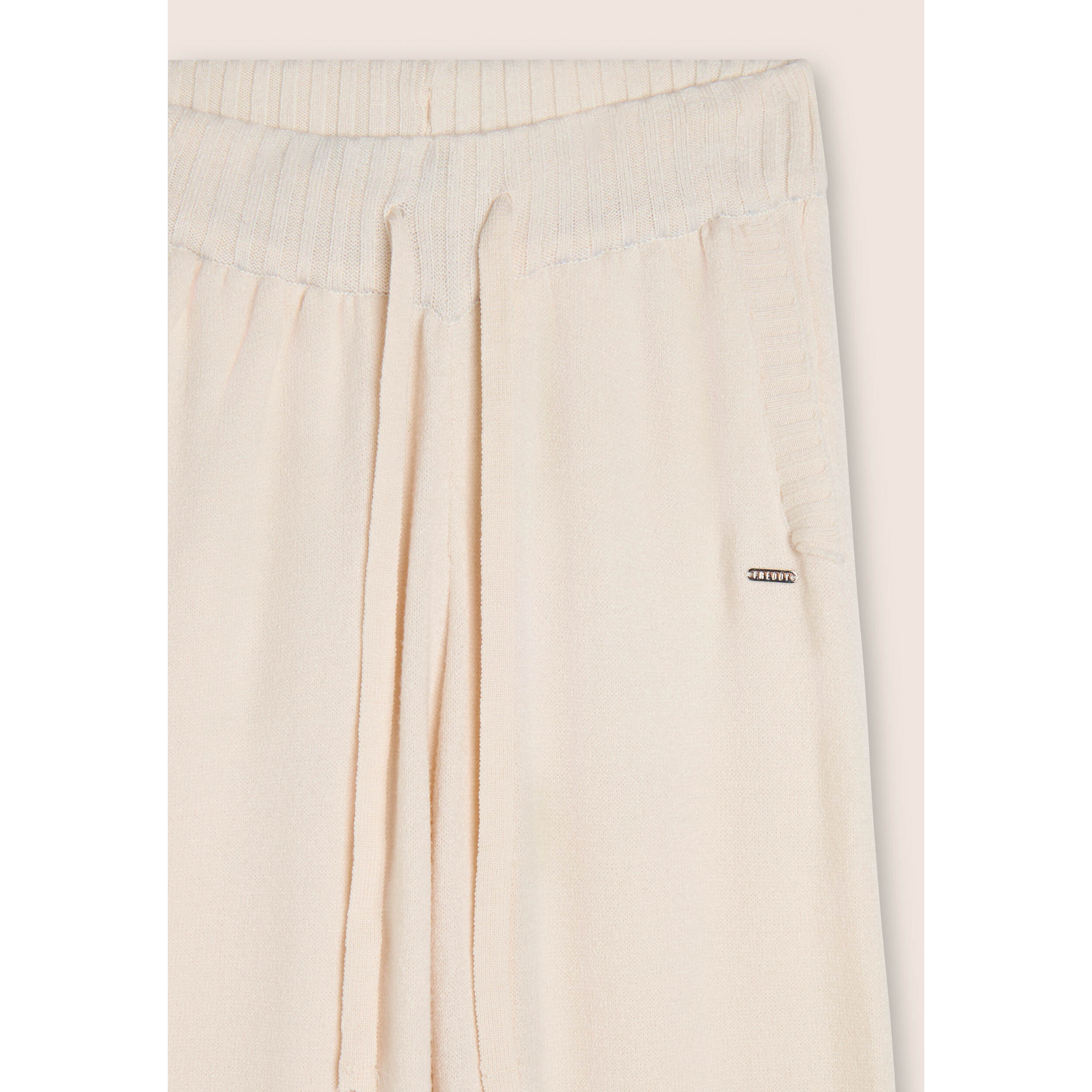 Pantalone donna wide leg in tricot