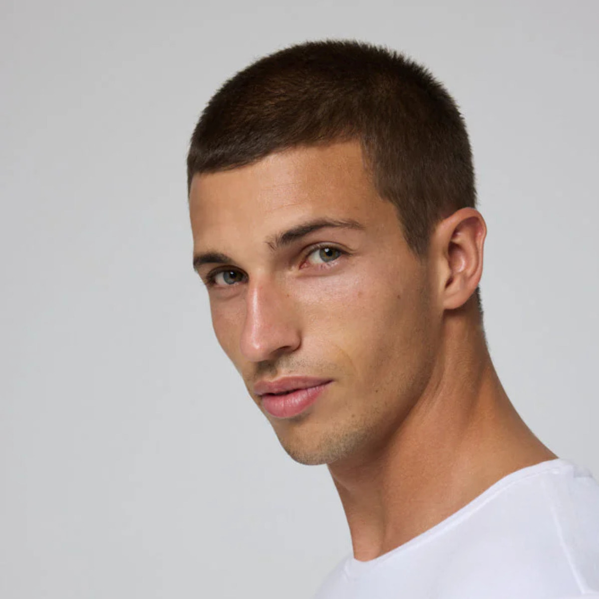 Maglietta a maniche lunghe in cotone bianco caldo