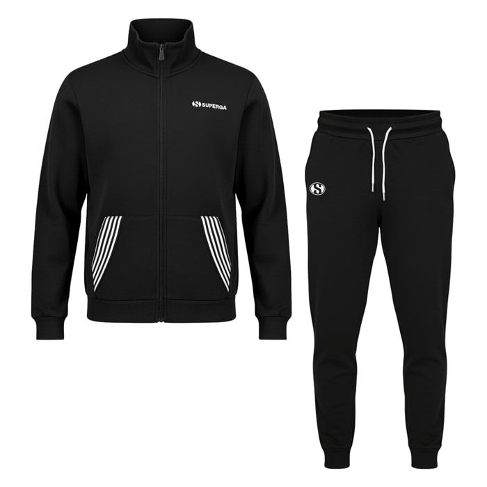 Tuta Uomo SUPERGA Cotone Felpato Full Zip
