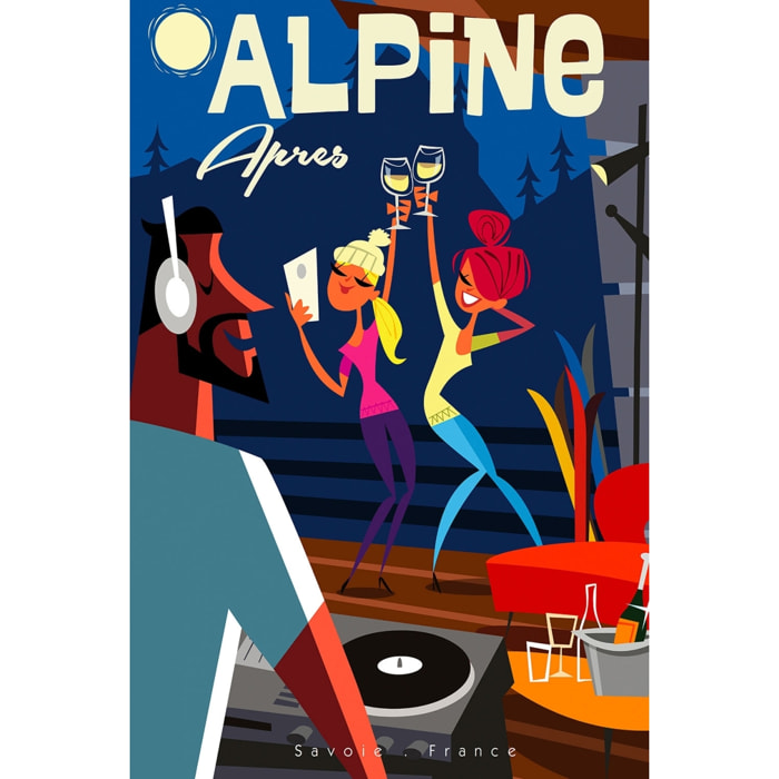 Tableau after ski en savoie Tableau alu Dibond