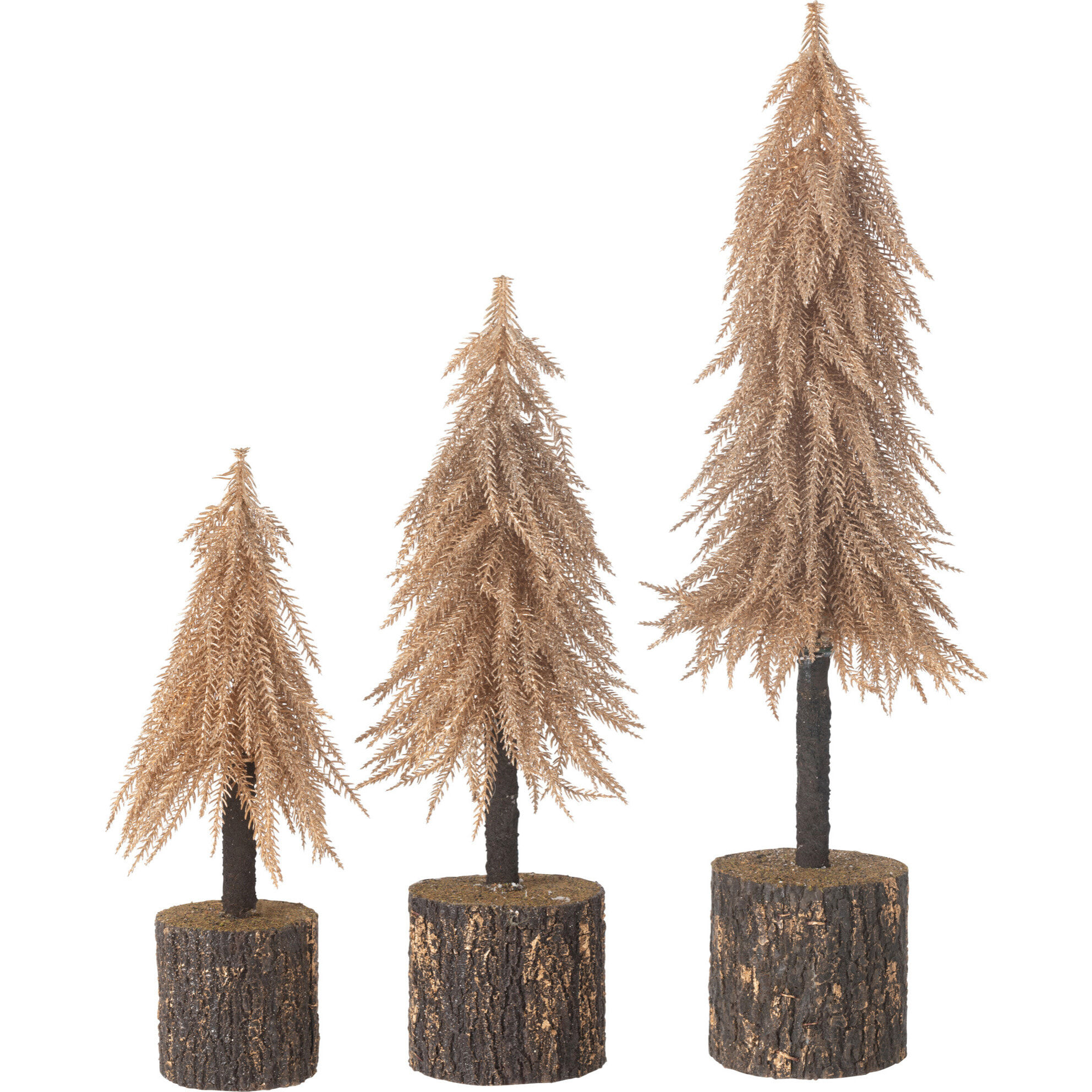 J-Line décoration Sapin De Noël - plastique - cuivre - large