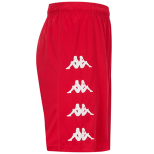 Kappa - Pantaloni Corti Uomo Rosso - Kappa4Football Durchet