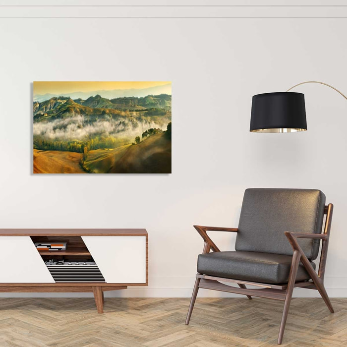 Tableau Paysage de Toscane Tableau verre acrylique
