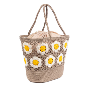 Belbo Bolso de hombro Mujer. Fabricaco en algodón tejido artesanal a mano.