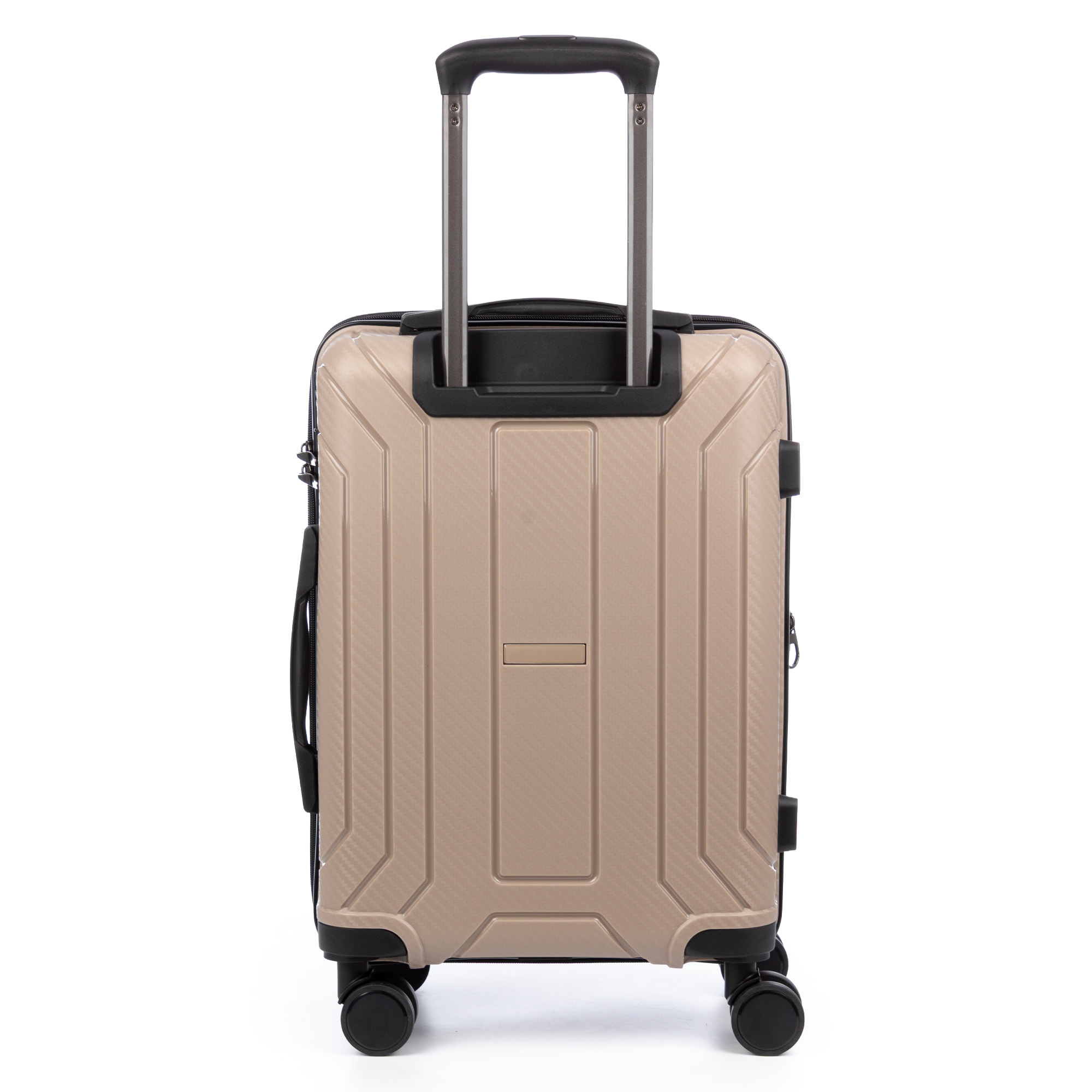 Juego de 3 maletas trolley expandibles de PP resistente a la rotura. Cerradura TSA numérica, 4 ruedas dobles giratorias 360°.