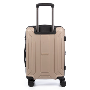 Juego de 3 maletas trolley expandibles de PP resistente a la rotura. Cerradura TSA numérica, 4 ruedas dobles giratorias 360°.