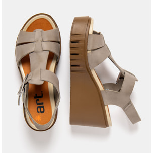 Sandalia de cuña 2084 ROMA CINDER/ CATANIA color Cinder