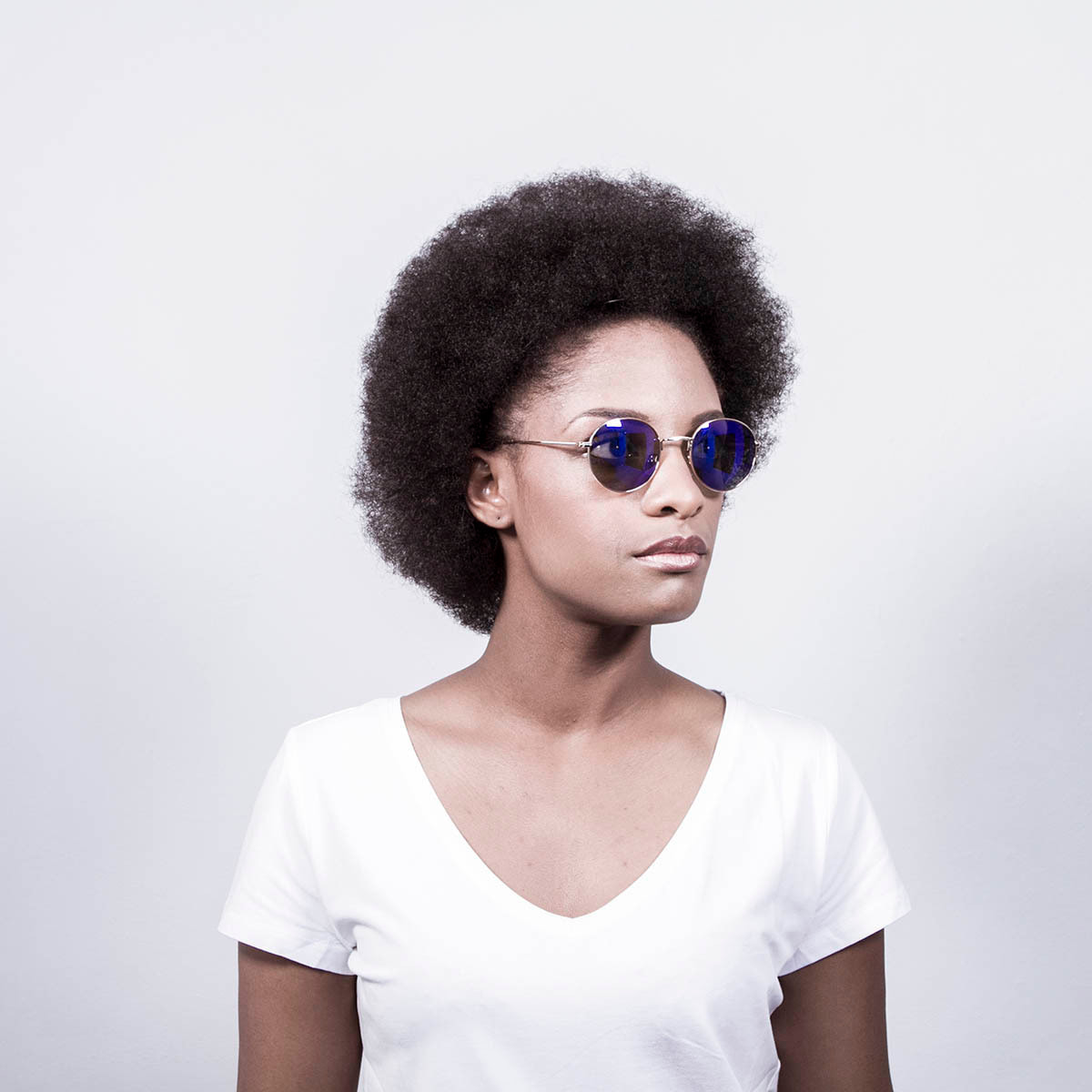 Gafas de sol OCEAN TOKYO - Plateado brillante / Revo azul