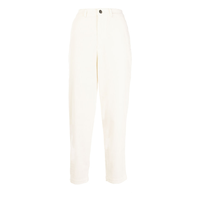 REIGN pantalone donna natural white