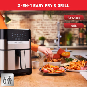 Friteuse sans huile MOULINEX Easy Fry and Grill+Couteau Tefal YY5138FB