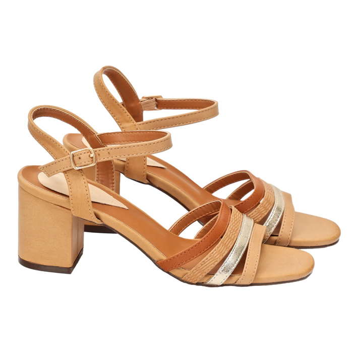 Sandali con cinturino regolabile - tacco 7,5 cm