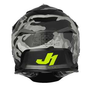 CASCO OFFROAD  J39 KINETIC CAMO FLUO YELLOW RED BLACK (MATT)JUST1