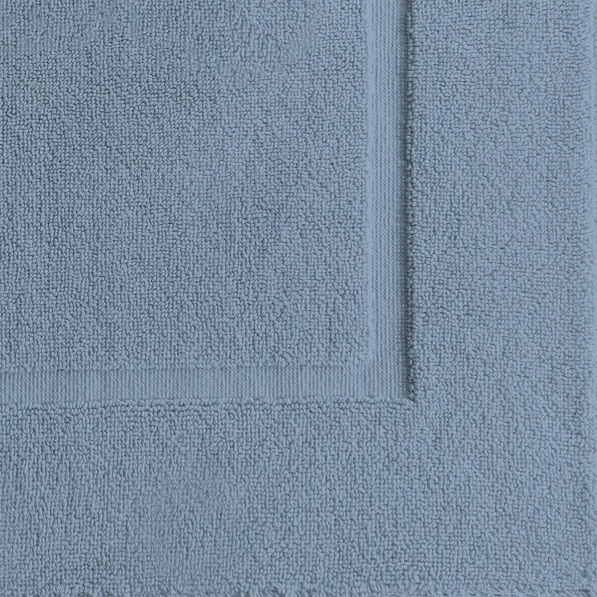 Tapis de bain pur coton 850 g/m² uni bleu Vitae givre