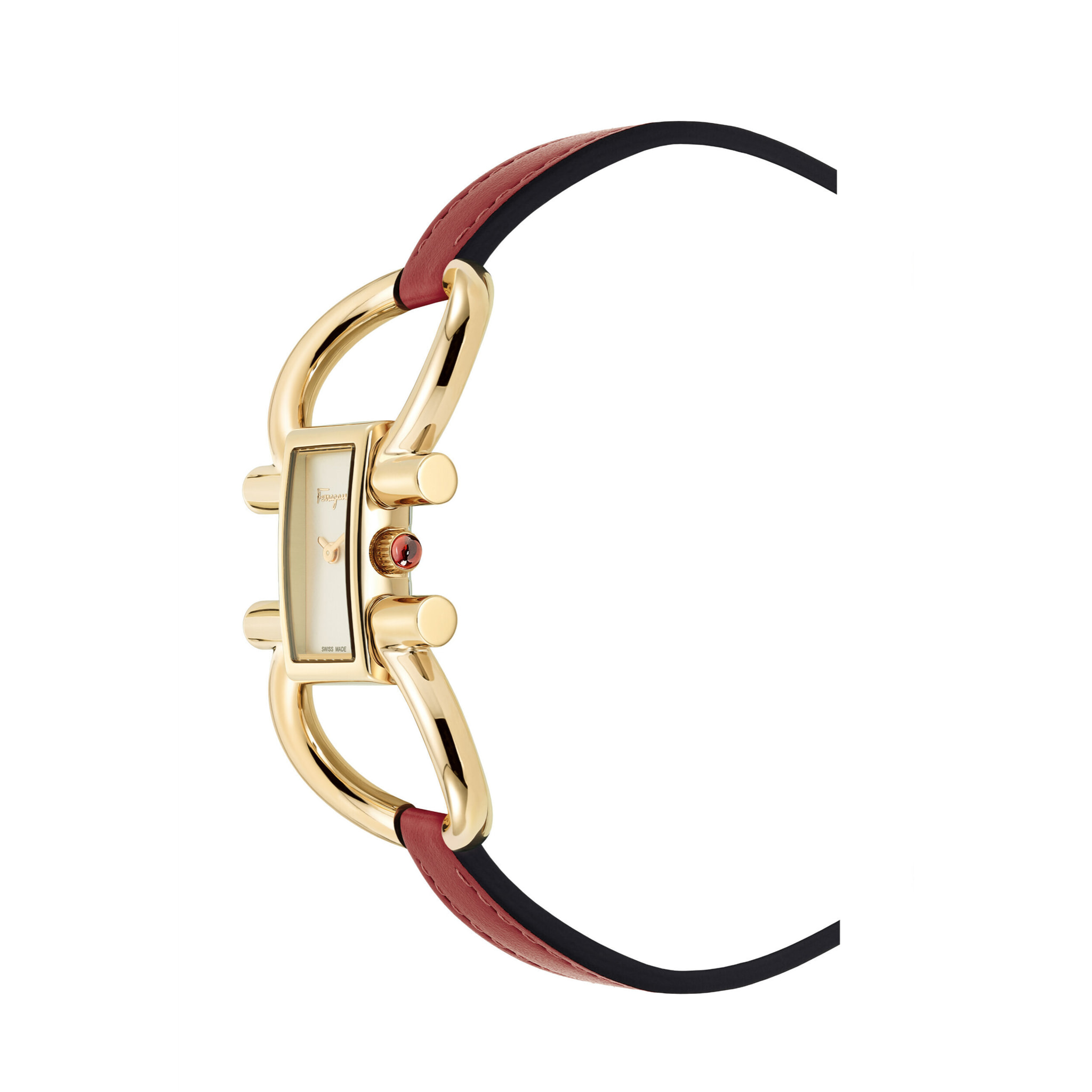 Ferragamo Reloj Analógico De Cuarzo. Double Gancini