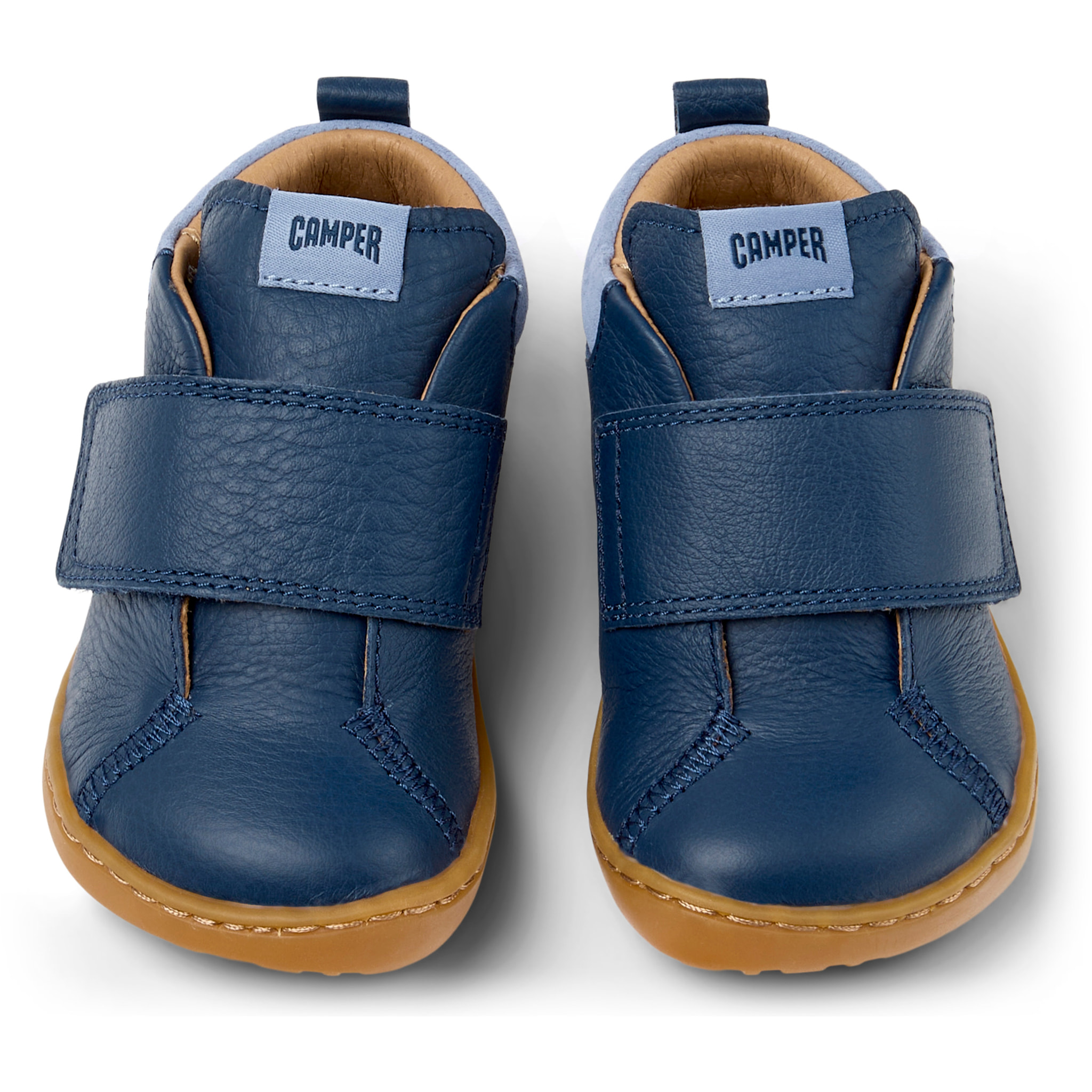Botines - CAMPER Peu Cami - Azul - Cuero liso