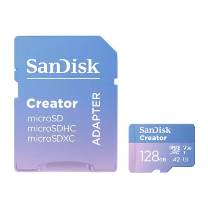 Carte Micro SD SANDISK 128Go Creator