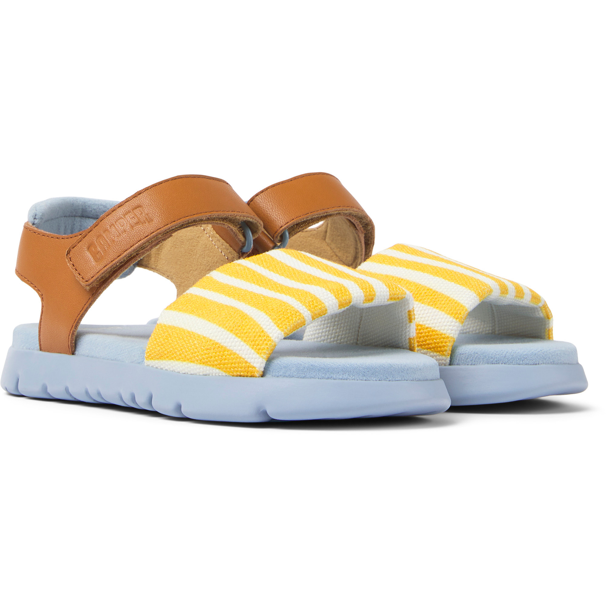 Sandalias - CAMPER Oruga - Multicolor - Piel lisa / Textil natural (Algodón reciclado)