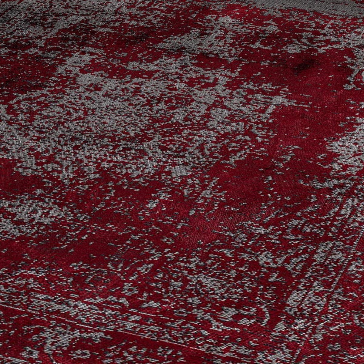 Tapis kilim tissé en coton motif abstrait TIJE