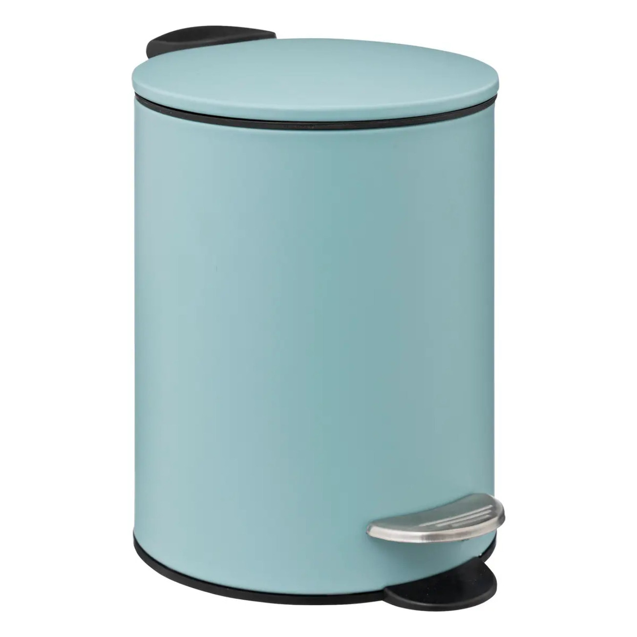 Poubelle métal soft close 3L "Colorama" bleu artic
