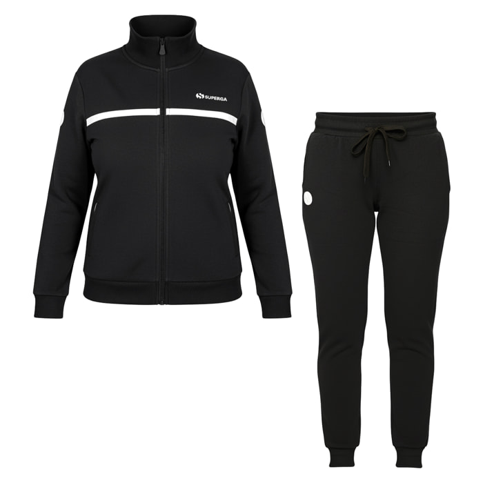 Tuta Donna SUPERGA Cotone Felpato Full Zip