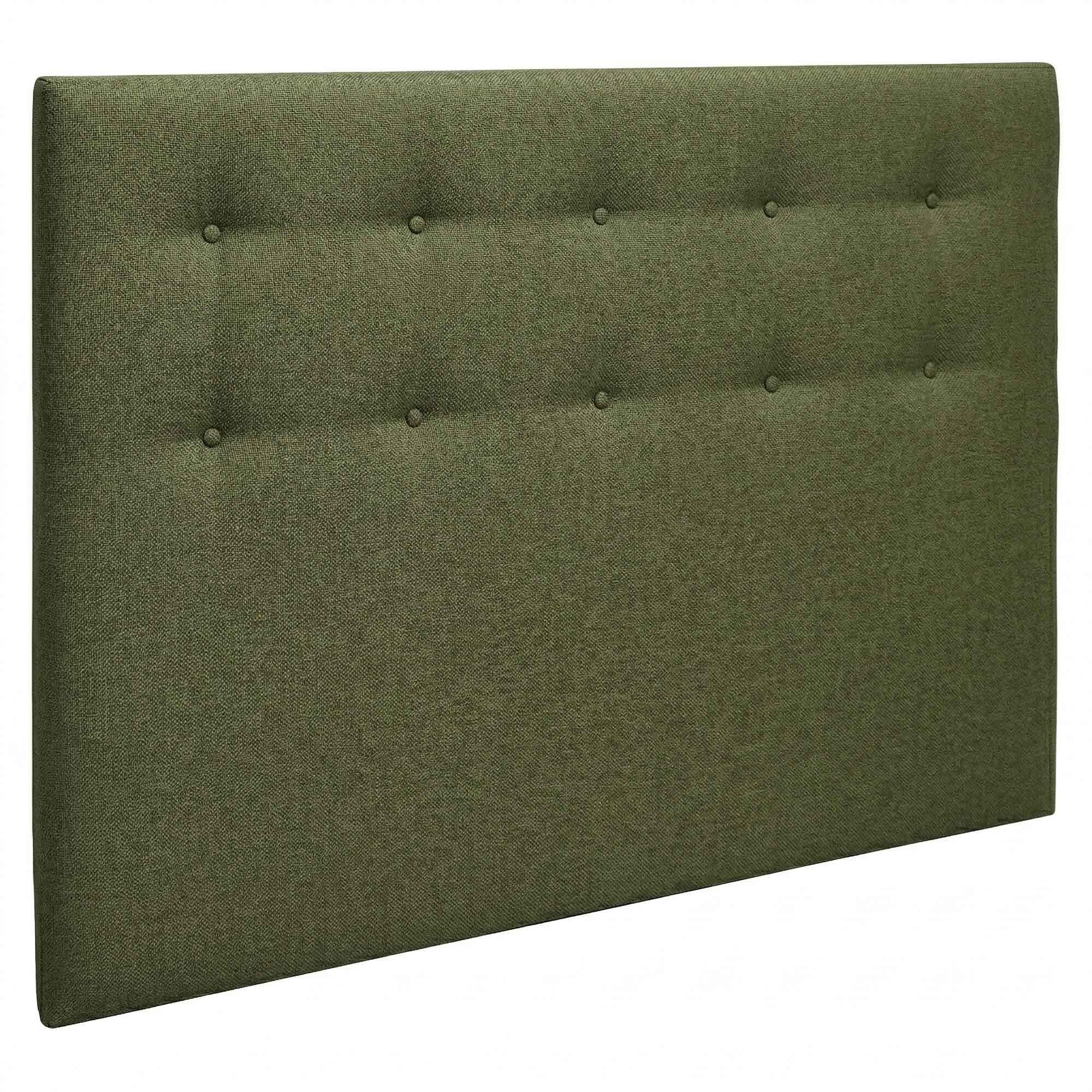 Ensemble matelas mousse haute résilience CALLISTO, H29 cm, accueil mémoire de forme, sommier et tête de lit vert