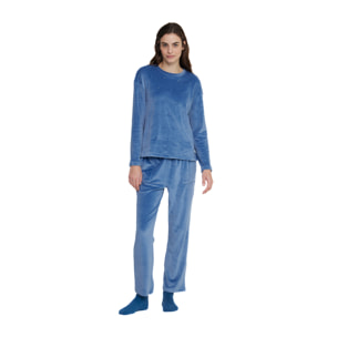 Completo donna luce in ciniglia felpata Noidinotte