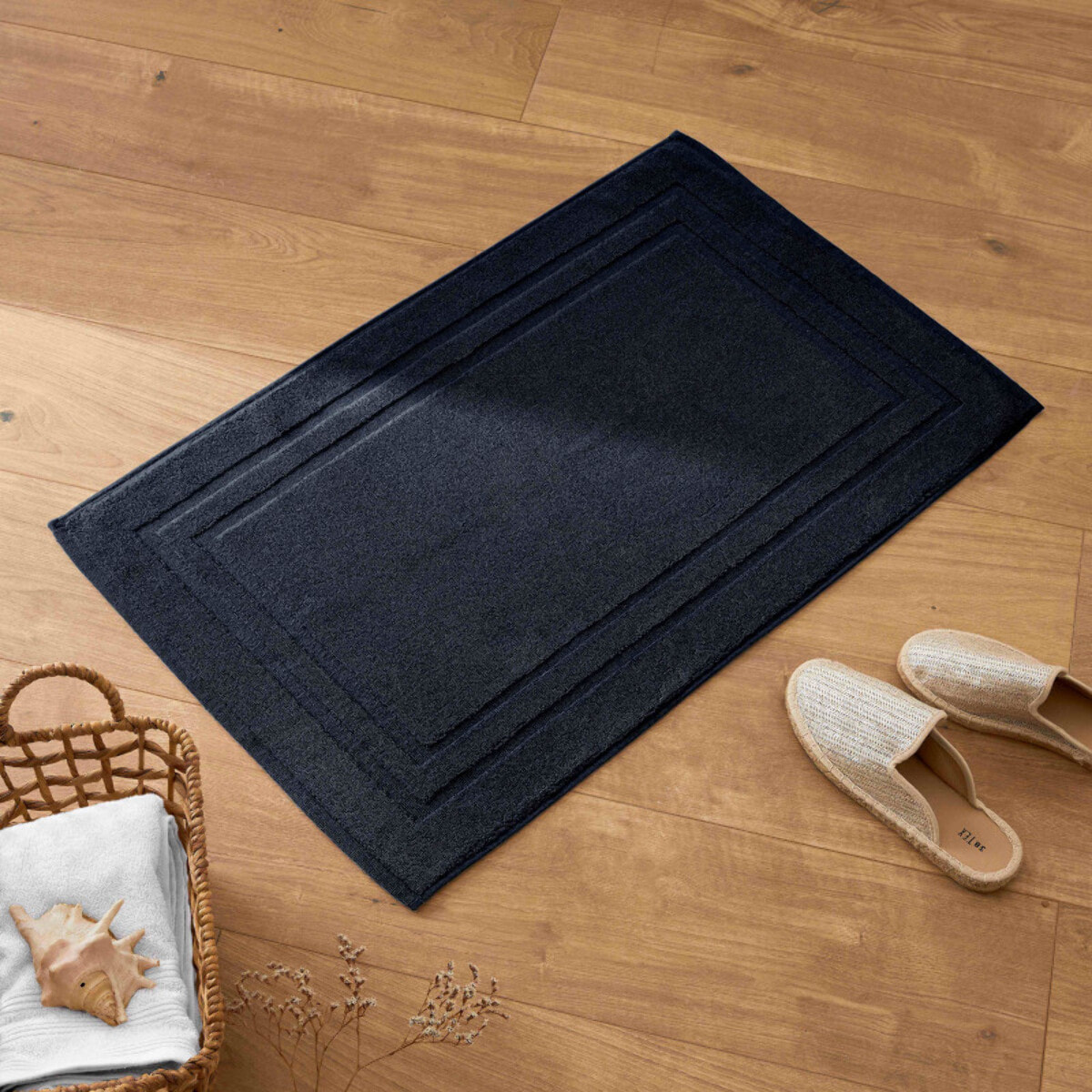 Tapis de bain "Spa" 50 x 80 cm / 950 gr/m² - Couleur: "Spa" Bleu Nuit