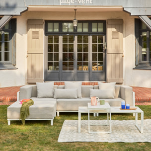 Salon de jardin modulable aluminium 4 places ORIVA